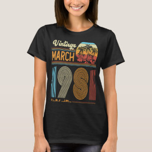 42 Years Old Birthday  Vintage March 1981 Women Me T-Shirt