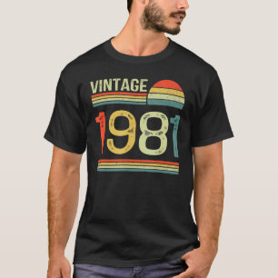 42 Years Old Vintage 1981  Made In 1981 42th Birth T-Shirt