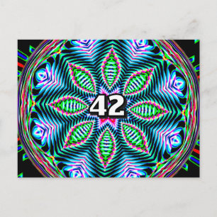 42 (you may change the number) postcard