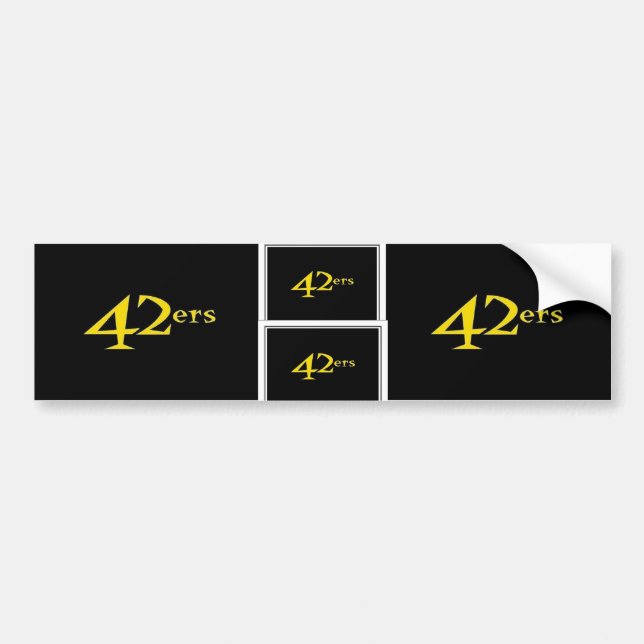 42ers Bumper Stickers (Front)