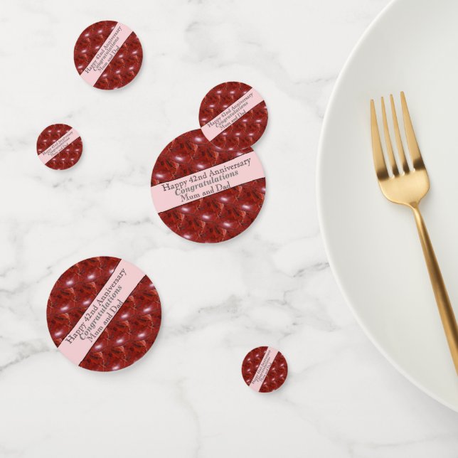 42nd Anniversary Jasper  Confetti (Group)