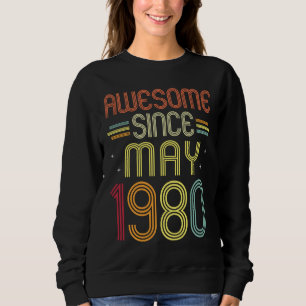 42nd Birthday Awesome Since May 1980 42 Years Old Sweatshirt