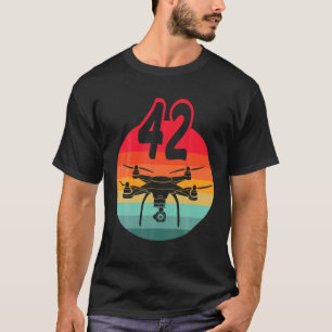 42Nd Birthday I Retro Remote Control Drones With C T-Shirt