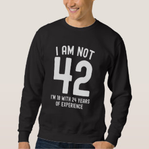 42nd Birthday Men Women Vintage 42 Year Old Sweatshirt