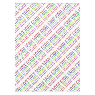 42nd Birthday Milestones Tablecloth