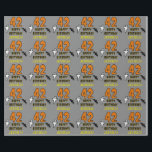 42nd Birthday: Spooky Halloween Theme, Custom Name Wrapping Paper<br><div class="desc">This scary and spooky Hallowe'en birthday themed wrapping paper design features a large number "42" and the message "HAPPY BIRTHDAY, ", plus a customisable name. There are also depictions of a ghost and a bat on the front. Wrapping paper like this might be a fun way to wrap presents that...</div>