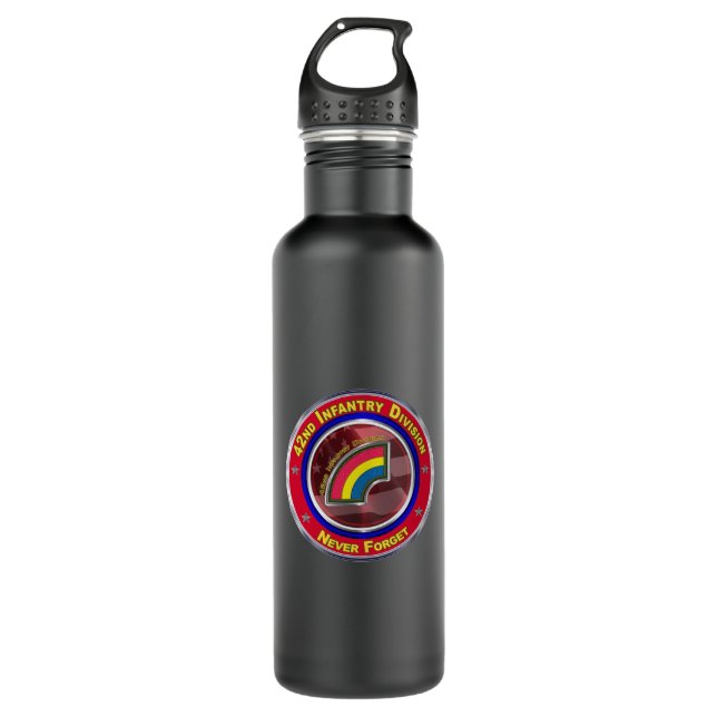 42nd Infantry Division   710 Ml Water Bottle (Front)