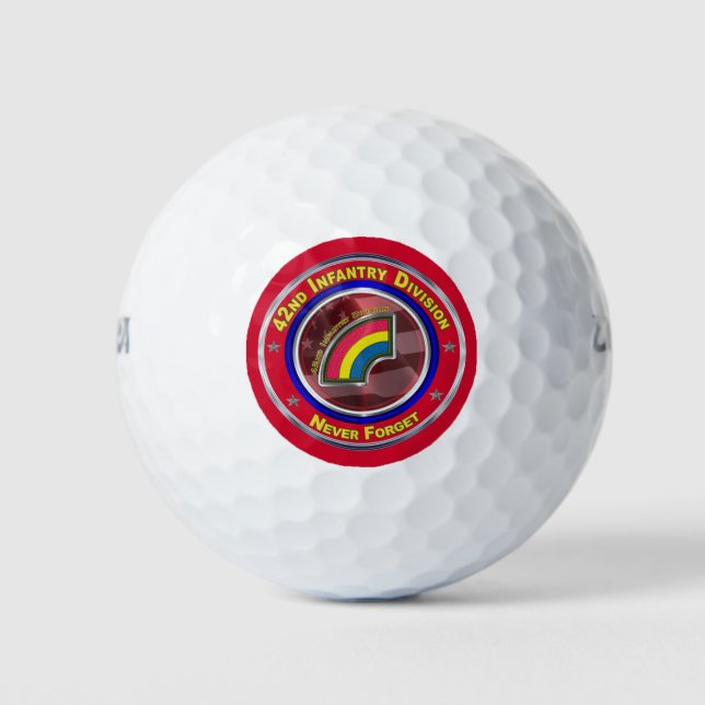 42nd Infantry Division Customised Golf Balls (Front)