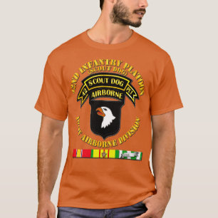 42nd Infantry Platoon Scout Dog w VN SVC T-Shirt