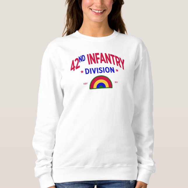 42nd Infantry "Rainbow" Division Women Sweatshirt (Front)