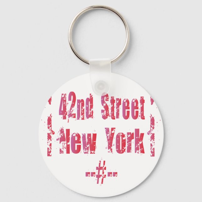 42nd street. key ring (Front)