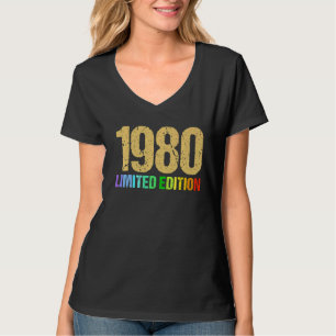 42th Birthday Ladies Mens 42 Years 1980 2 T-Shirt