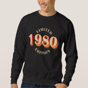 42th Birthday Ladies Mens 42 Years 1980     Sweatshirt