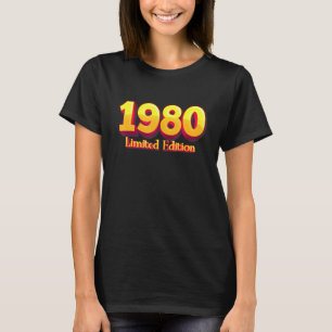 42th Birthday Ladies Mens 42 Years 1980 T-Shirt