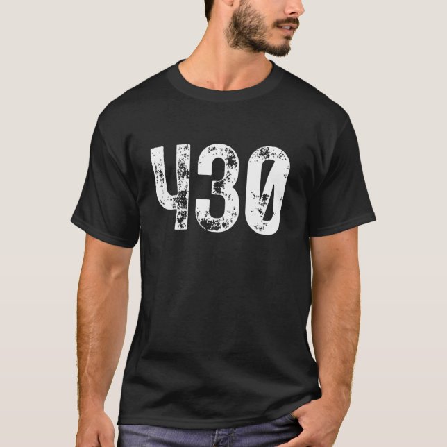 430 Area Code Tyler TX Mobile Telephone Area Code  T-Shirt (Front)