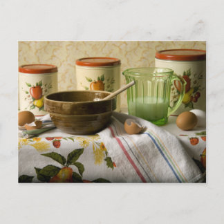 4342 Bowl & Cannisters Still Life Postcard