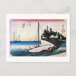 43. 桑名宿, 広重 POSTCARD