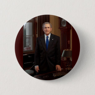 43 George W. Bush 6 Cm Round Badge