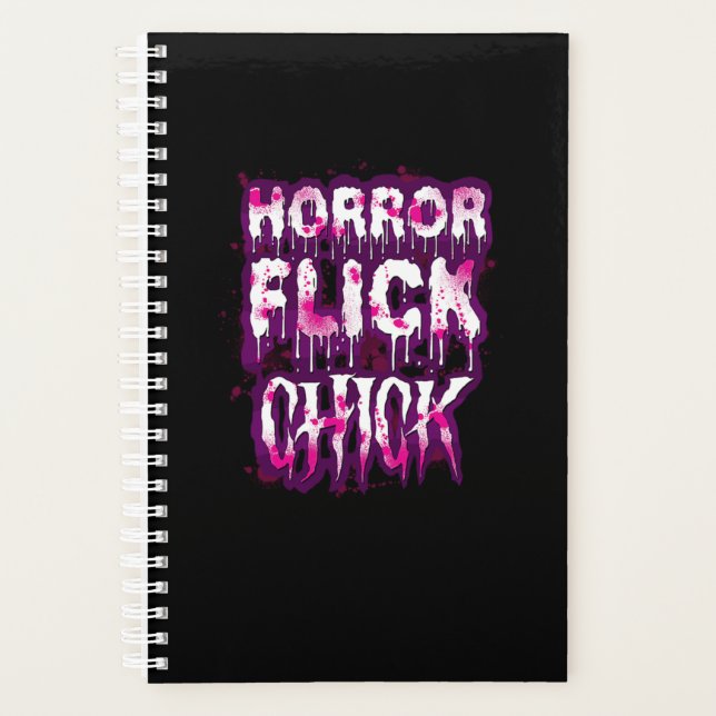 43.Horror Movie Horror Flick Chick Planner (Front)