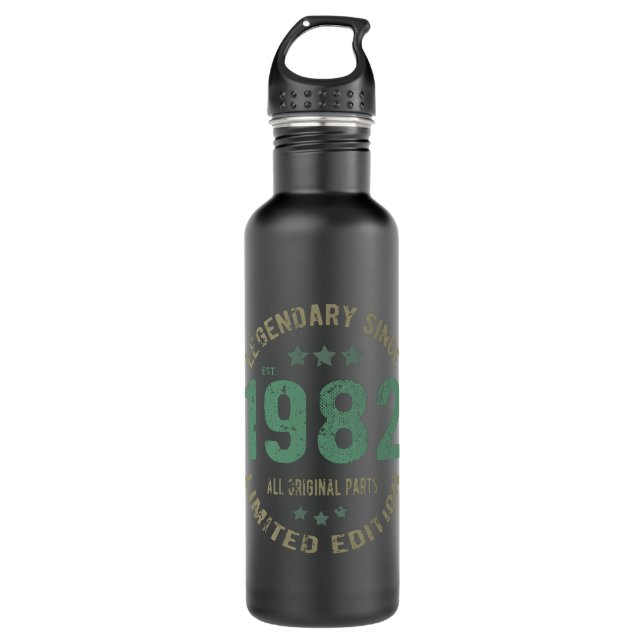 43 Year Old Bday 1982 Legend 43rd Birthday Gift 710 Ml Water Bottle (Front)