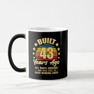 43 Years Ago All Parts Original 43th Birthday Magic Mug