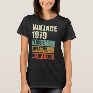 43 Years Old Awesome Vintage 1979 43rd Birthday Me T-Shirt