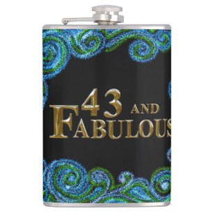 43rd Birthday Hip Flask