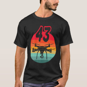 43Rd Birthday I Retro Remote Control Drones With C T-Shirt