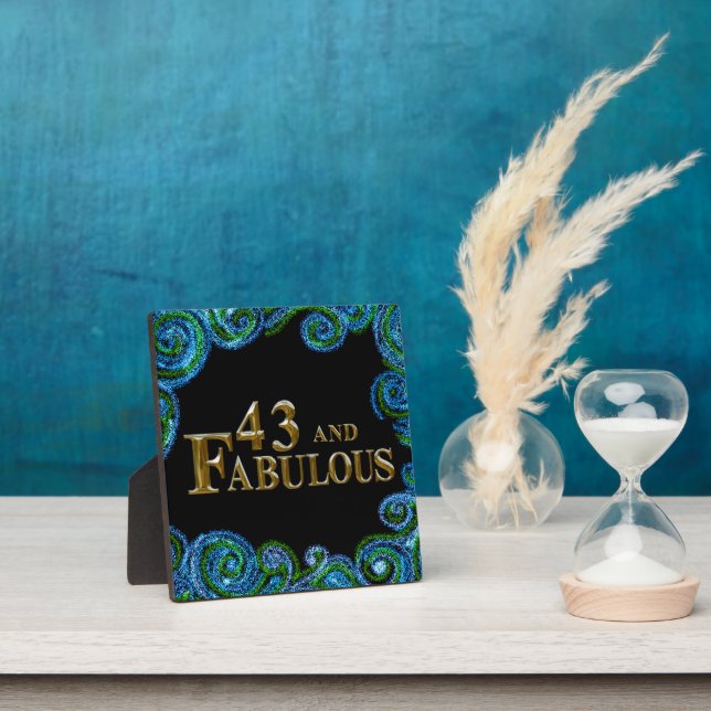 43rd  Birthday  Plaque (Insitu)