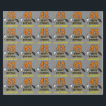 43rd Birthday: Spooky Halloween Theme, Custom Name Wrapping Paper<br><div class="desc">This scary and spooky Hallowe'en birthday themed wrapping paper design features a large number "43". It also features the message "HAPPY BIRTHDAY, ", and a personalised name. There are also depictions of a bat and a ghost on the front. Wrapping paper like this might be a fun way to wrap...</div>