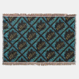 43rd Birthday Throw Blanket