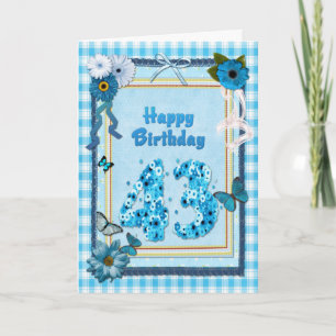 43rd Birthday with a scrapbook effect Card