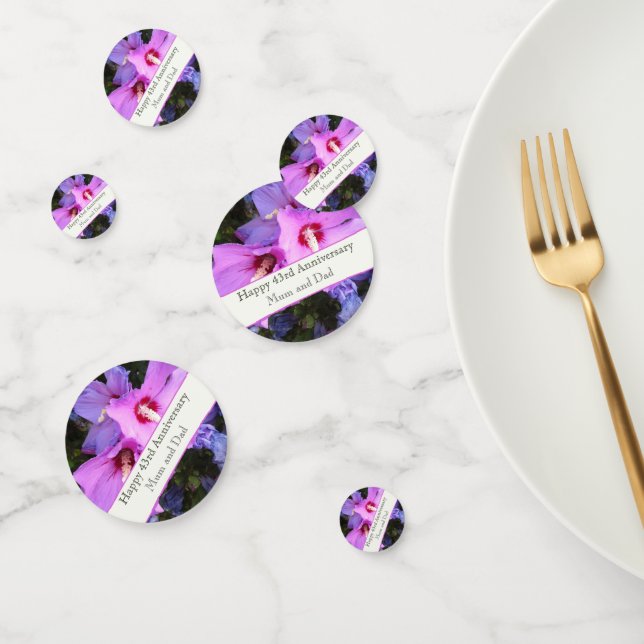 43rd Wedding Anniversary Confetti (Group)