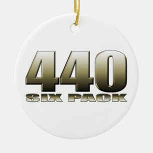 440 six pack Mopar Dodge Ceramic Tree Decoration