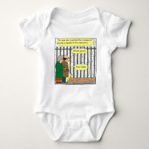 442 Where is the crossword inventor buried? Baby Bodysuit