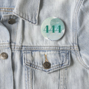444 Angel Number Divine Protection Affirmation 6 Cm Round Badge