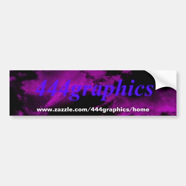 444graphics logo bumper sticker (Front)