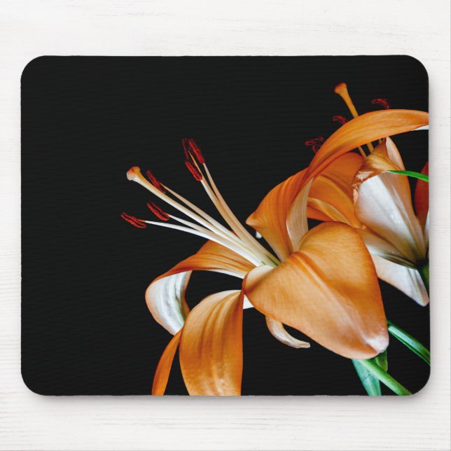 4464-Close up of Orange Lillies Mouse Pad (Front)