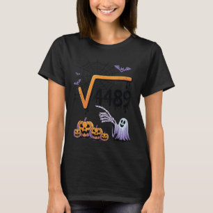 4489 Square Root 67 Math Teacher Halloween Costume T-Shirt