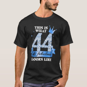 44 & Fabulous I Blue Black Party Group Candid Phot T-Shirt