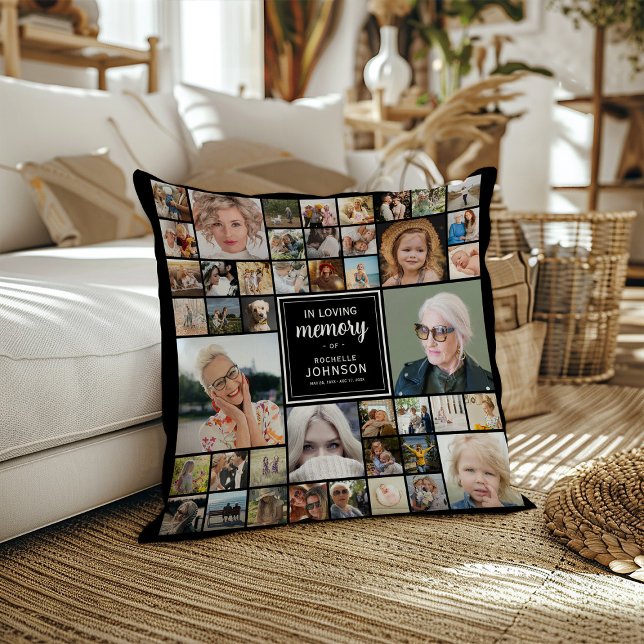 44 x Photo Collage Memorial Cushion (Creator Uploaded)