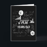 44 Year Old Bday Math Teacher 44th Birthday Gift Card<br><div class="desc">Celebrate birthdays with a clever twist! This funny math design uses equations and square roots to reveal the age, making it the perfect choice for math lovers, teachers, students, and geeks who enjoy a good nerdy joke. Great for milestone birthdays, classroom celebrations, or anyone who appreciates clever humour mixed with...</div>