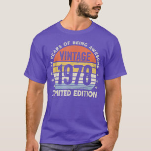 44 Year Old Vintage 1978 Limited Edition Gifts 44t T-Shirt