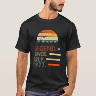 44 Years Old Retro Birthday Gifts Legend Since Jul T-Shirt