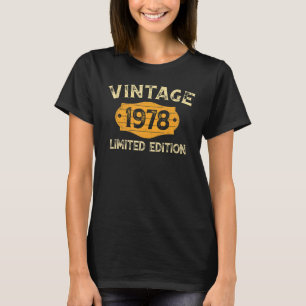 44 Years Old Vintage 1978 44th Birthday T-Shirt