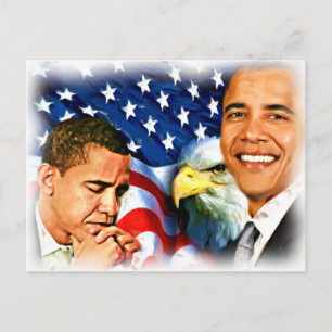 44th & 45th President Barack Obama_ Postcard