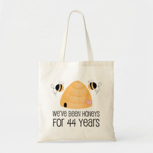 44th Anniversary Couple Gift Tote Bag