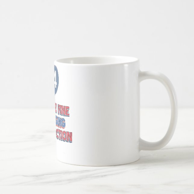 44th birthday designs coffee mug (Right)