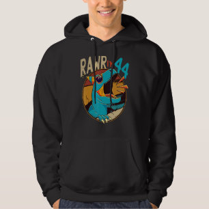 44th Birthday Dinosaur 44 Years Old Dinosaur Birth Hoodie