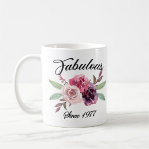 44th Birthday Idea Mug, Fabulous Since 1977 Mug